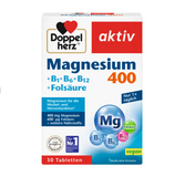 Doppelherz Aktiv Magnesium 400 +Vitamin B+ Folsäure 雙心活性鎂400 +維他命B+葉酸營養片