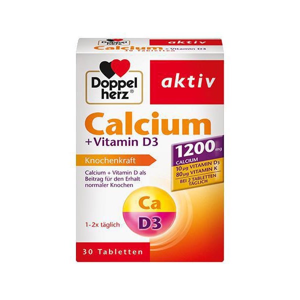 Doppelherz Aktiv Calcium+ Vitamin D3 雙心活性鈣+維生素D3