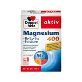 Doppelherz Aktiv Magnesium 400 +Vitamin B+ Folsäure 雙心活性鎂400 +維他命B+葉酸營養片