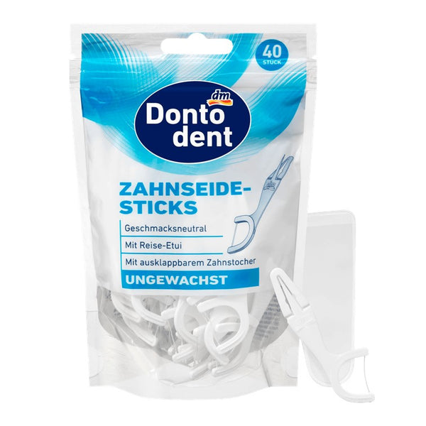 Dontodent Zahnseide-Sticks mit Etui 牙線棒 (+盒子)